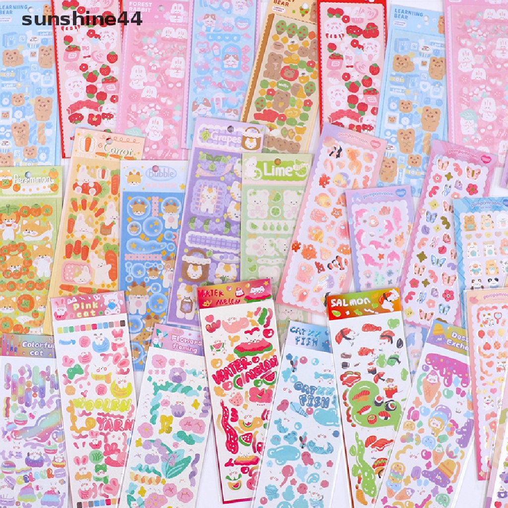 Sunshine6 /8 /12pcs a pack Kawaii Renda Tepi DIY washi tape scrapbooking diary scene Foto Bingkai Dekorasi Lucu er Alat Tulis Sekolah ID