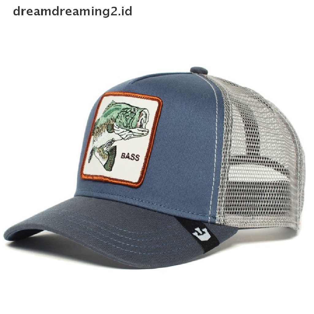 (hot) Topi Jaring Animal Farm Trucker Baseball Cap Topi Ayah Snapback//