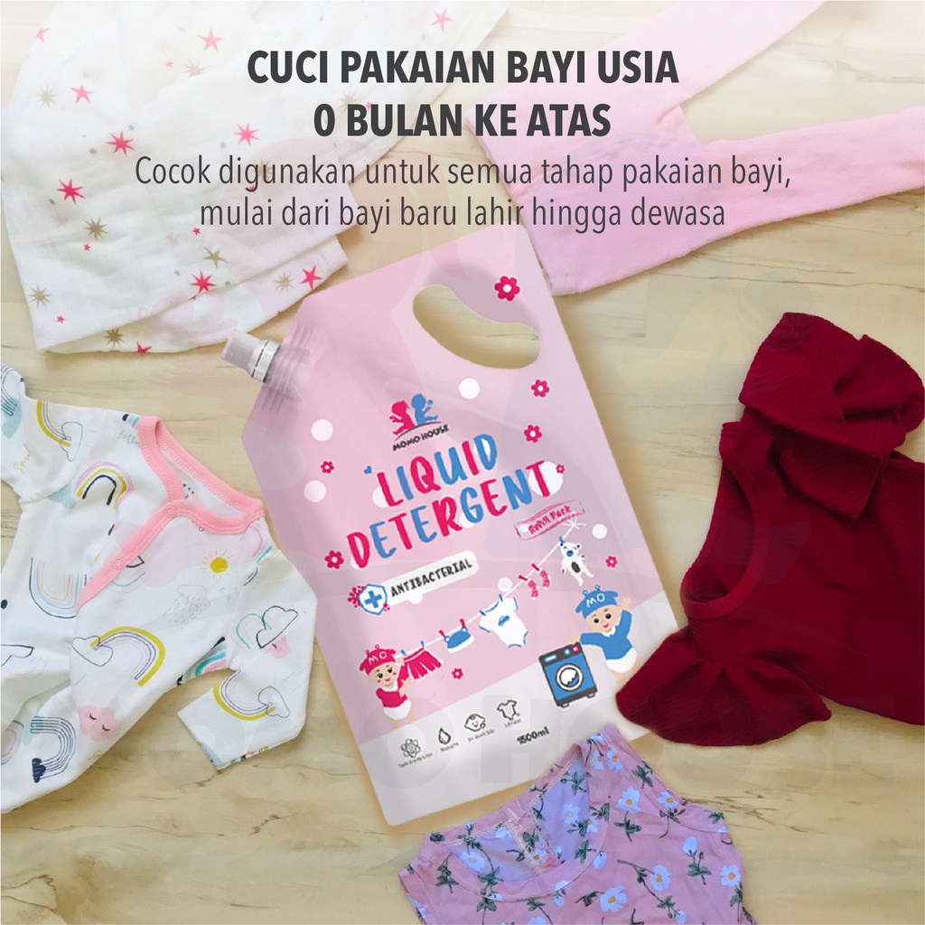 MOMO HOUSE 1.5L Deterjen Bayi Detergent Cair Sabun Cuci Baju Bayi Sabun Cuci Baju Laundry Cair Sabun Cuci Baju Cair