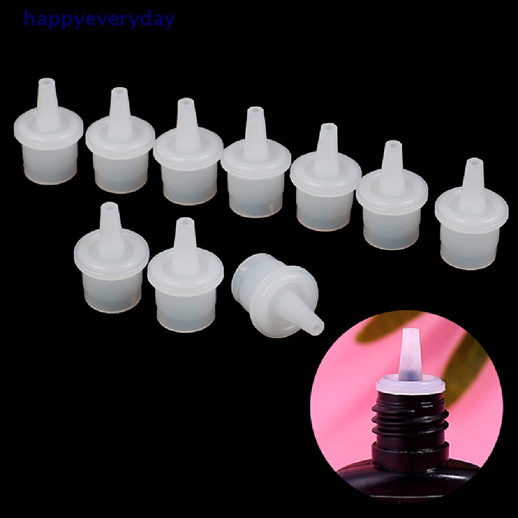 [happy] 10pcs Lem Bulu Mata Pengganti Botol Mulut Kepala Nyaman Dipanjangkan Alat Lem [ID]