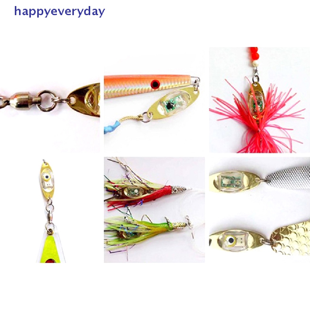 [happy] Lampu LED Mini Flash Fish Lure Light Lamp Deep Drop Underwater Bentuk Mata Cumi Pancing [ID]