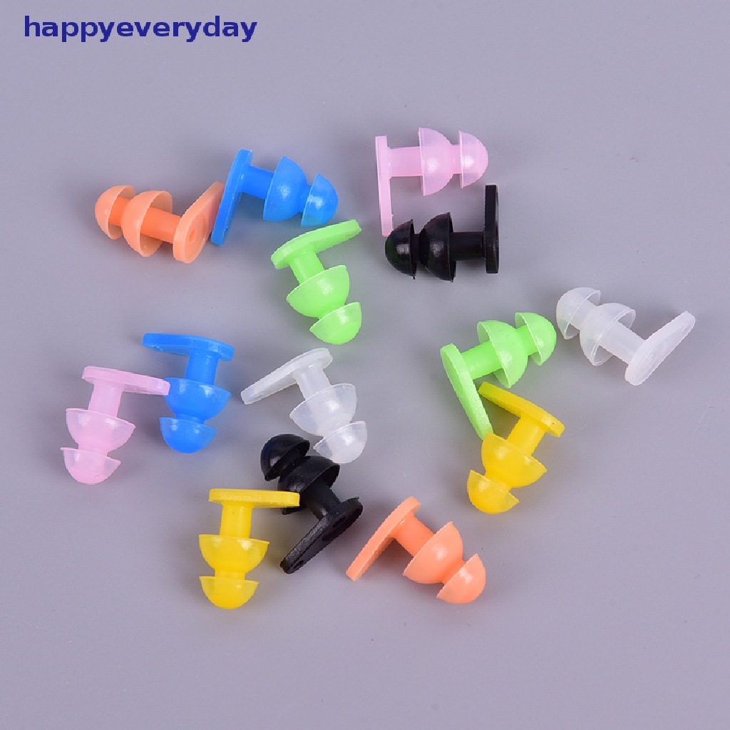 [happy] 1pasang Ear Plugs Silikon Penyumbat Telinga Anti Air Olahraga Air Renang Aksesoris [ID]