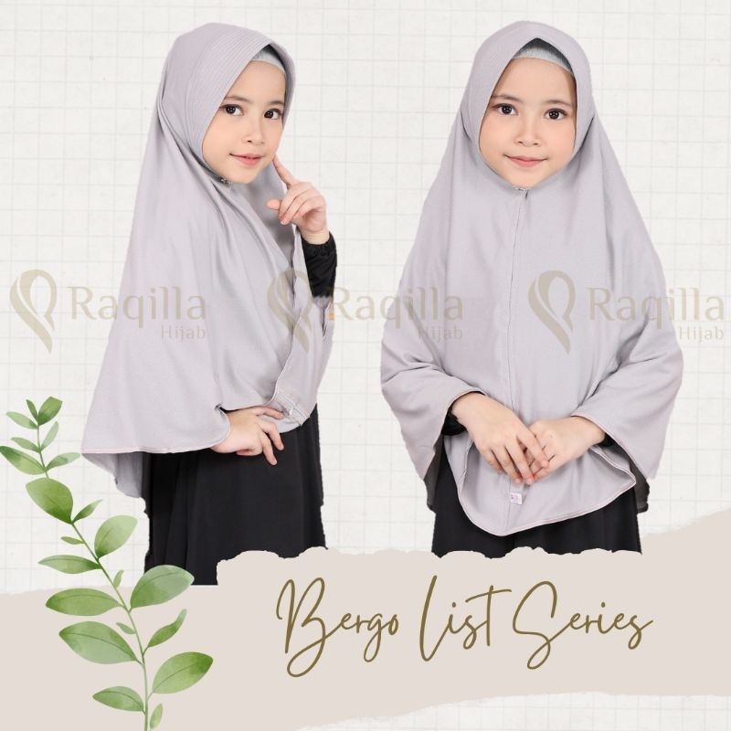 ORIGINAL Syakhira Kids | Jilbab Bergo List | Jilbab Anak SD | Kerudung Anak SD