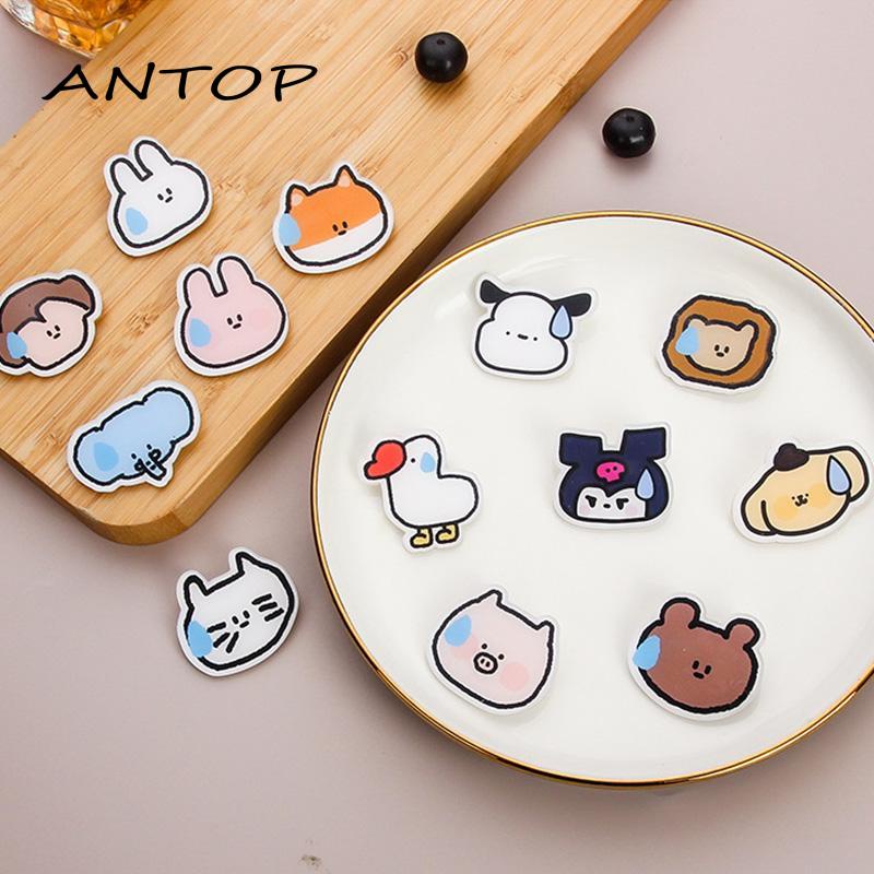 Berkeringat Emoji Bros Akrilik Kartun Lucu Hewan Kecil Lencana DIY Aksesoris Jepit Rambut [Yumna]