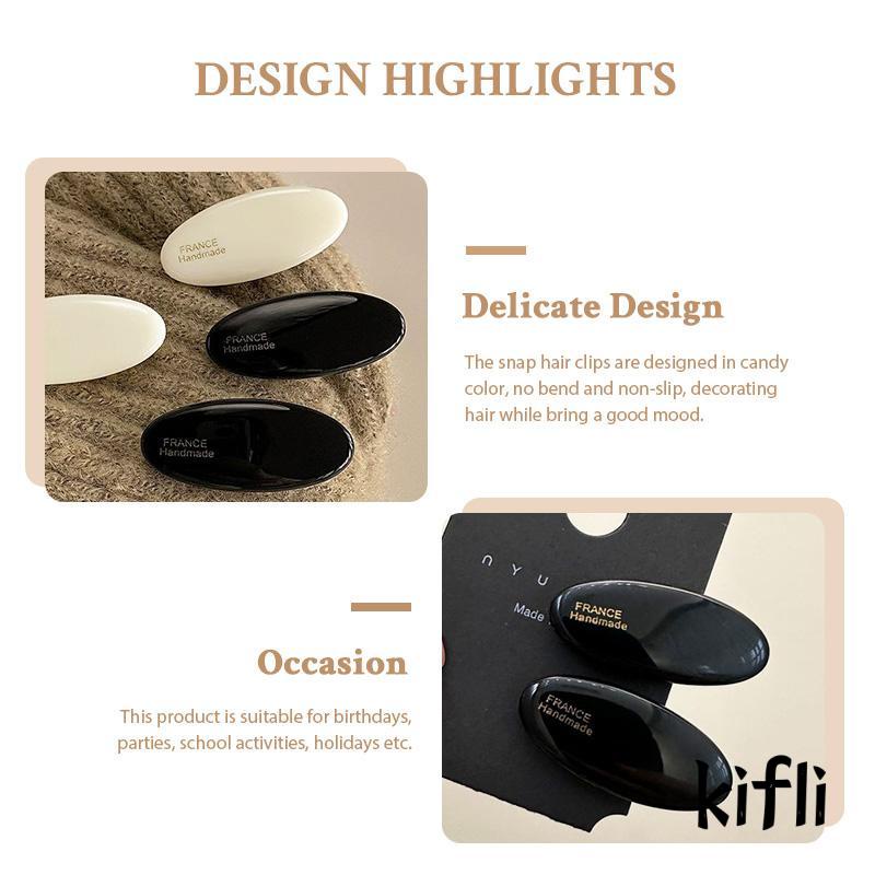 [KD] Indah Poni Rusak Klip Rambut Padat Tanda Emas Kecil Klip Rambut French Duckbill Clip Hairpin