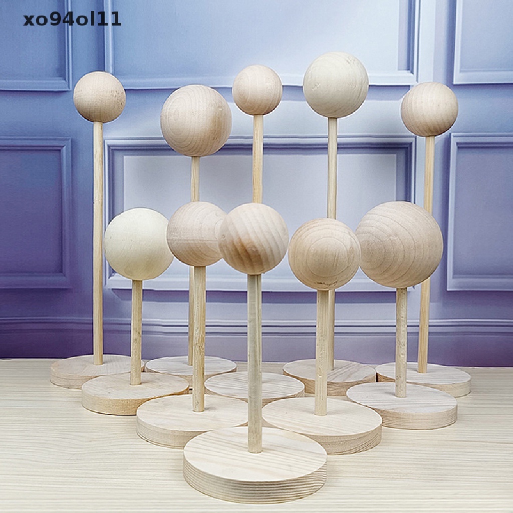 Xo Doll Wig Wood Stand Untuk Boneka Wig Boneka Rambut Display Holder Wood Stand Rack OL