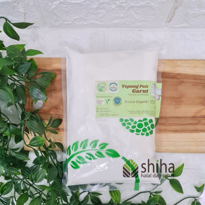

Tepung Pati Garut Lingkar Organik 500gr Tepung Warung Shiha