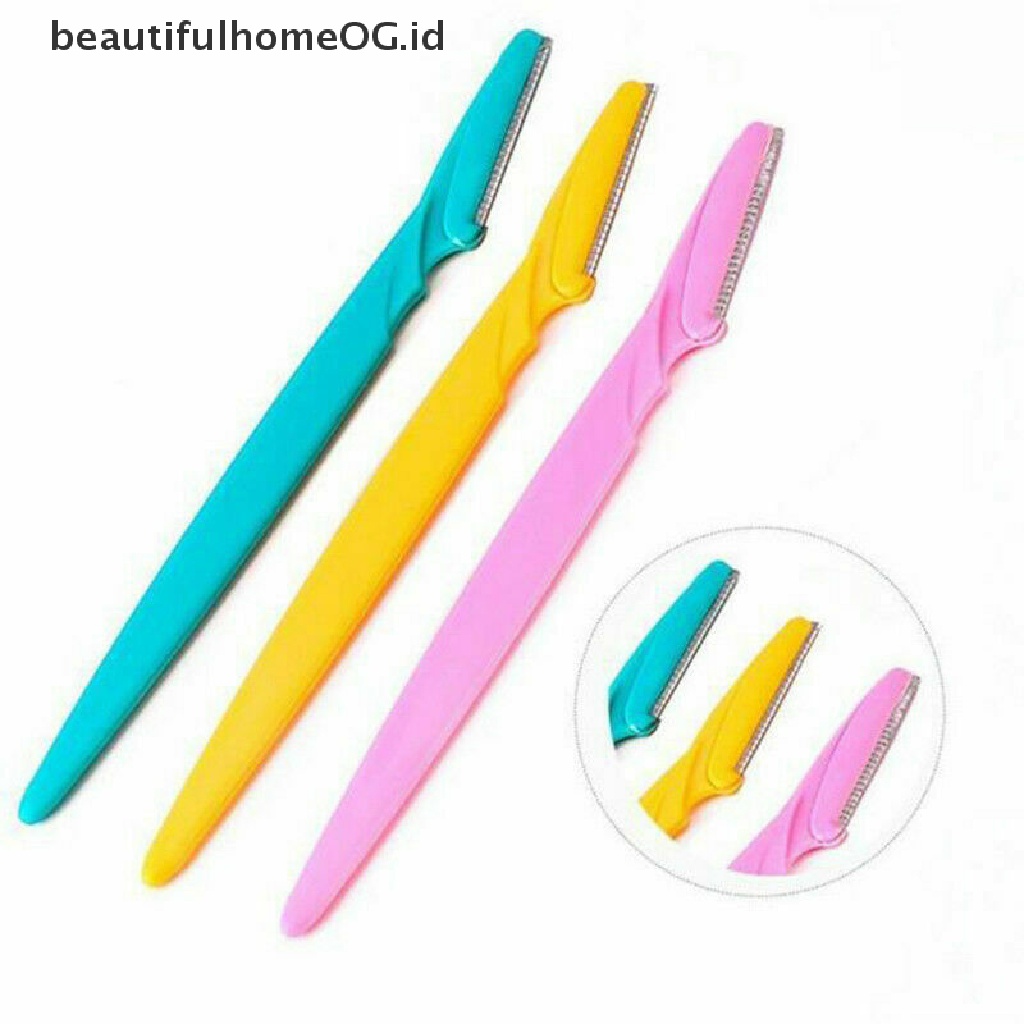 // Lebaran// Facial Brow Razor Trimmer Shaper Shaver Pisau Alat Penghilang Bulu **