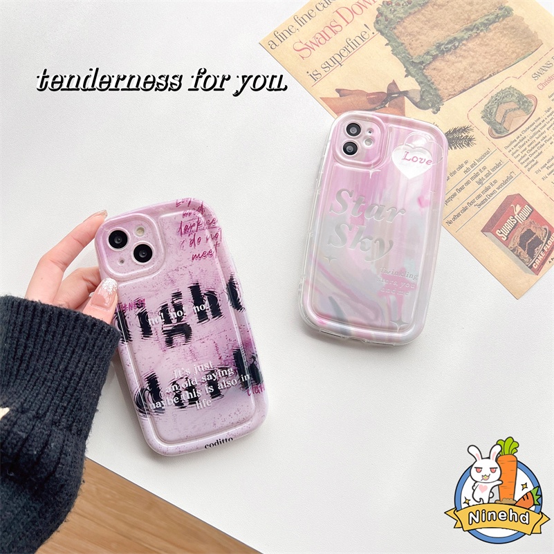 Redmi 12C A1 A1+ 10C 10A 10 9A 9C 9T Redmi Note 11 11s 10 10s 9 9s Pro Xiaomi 11 Lite Poco X3 Pro NFC Graffiti Letter Phone Case Simple Canggih Bumper Silikon Penutup Pelindung Anti Gores