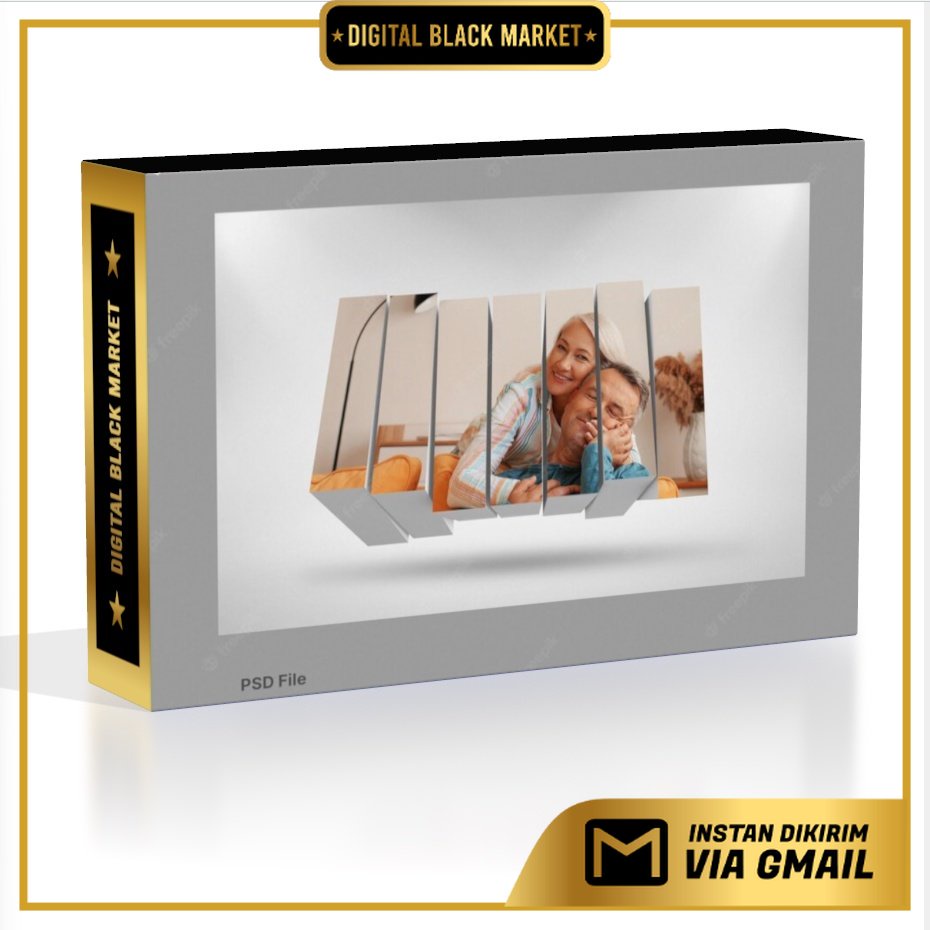 3D Photo Presentation Box Mockup Bundle