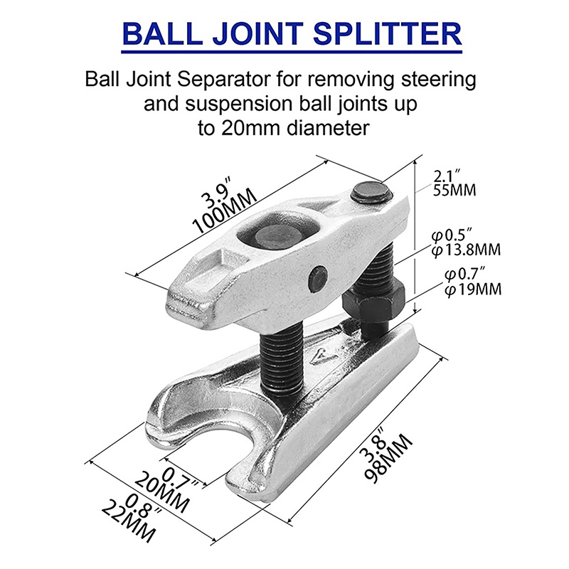 [AYBX] Ball Joint Separator 22mm Adjustable Alat Pencabut Penarik Sambungan Bola Mobil Automoitve Steering System Tools Pekerjaan Garasi