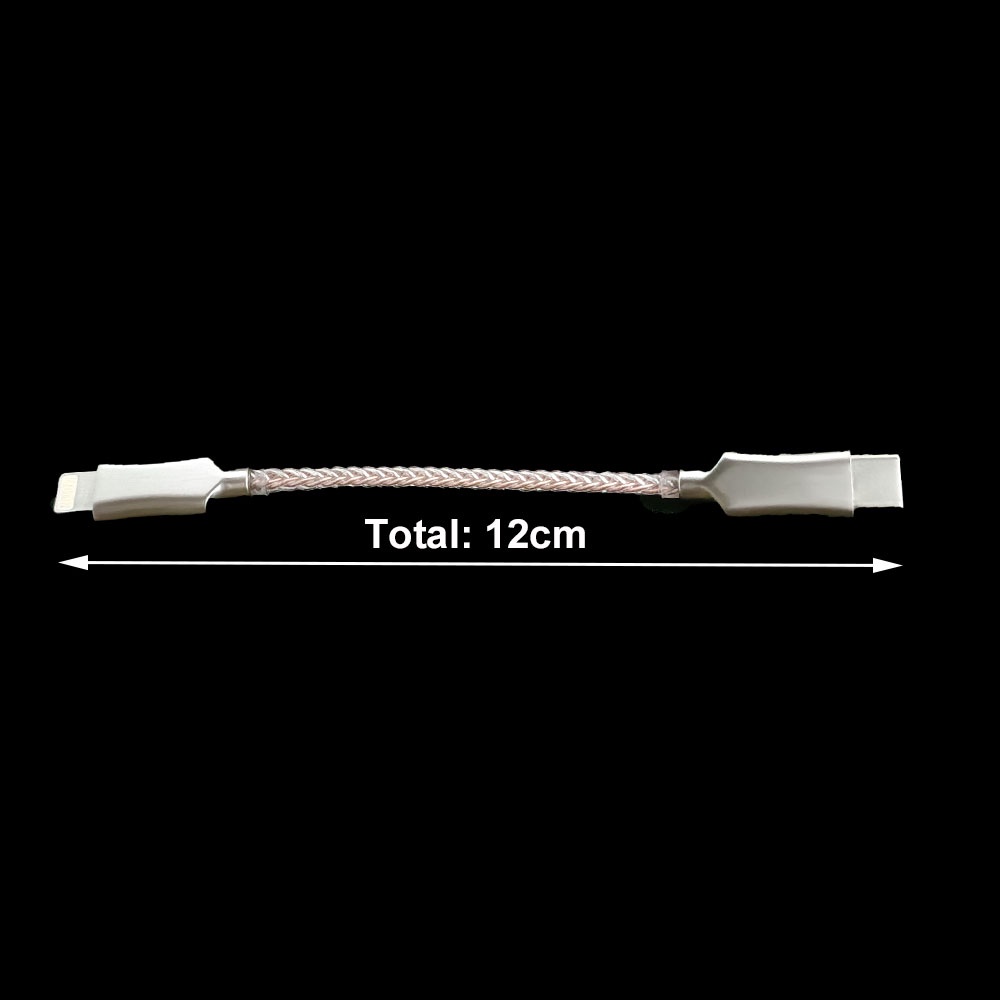 Lighting Type-C DAC OTG Kabel 8core Tunggal Kristal Tembaga USB C Ke Micro USB Untuk i Phone 12 Pro Max 11x Android