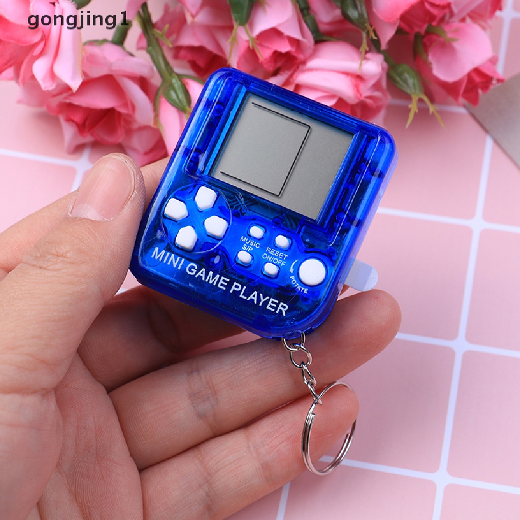 Ggg Ultra-Kecil mini tetris Anak Konsol game Genggam portable lcd Player ID