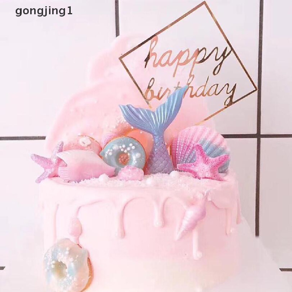 Ggg 3D Mermaid Tail Shell Bintang Laut Cetakan Silikon Fondant Dekorasi Kue Baking Mould ID