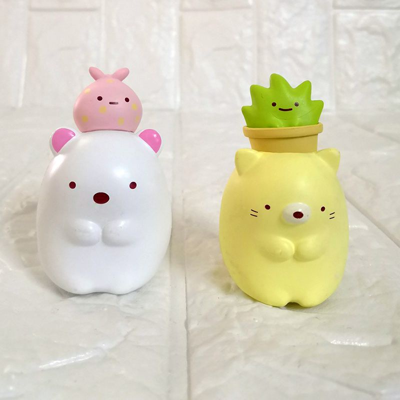 6cm Anime Sumikko Gurashi Teddy Bear PVC Action Figure Mainan Model Koleksi Hadiah