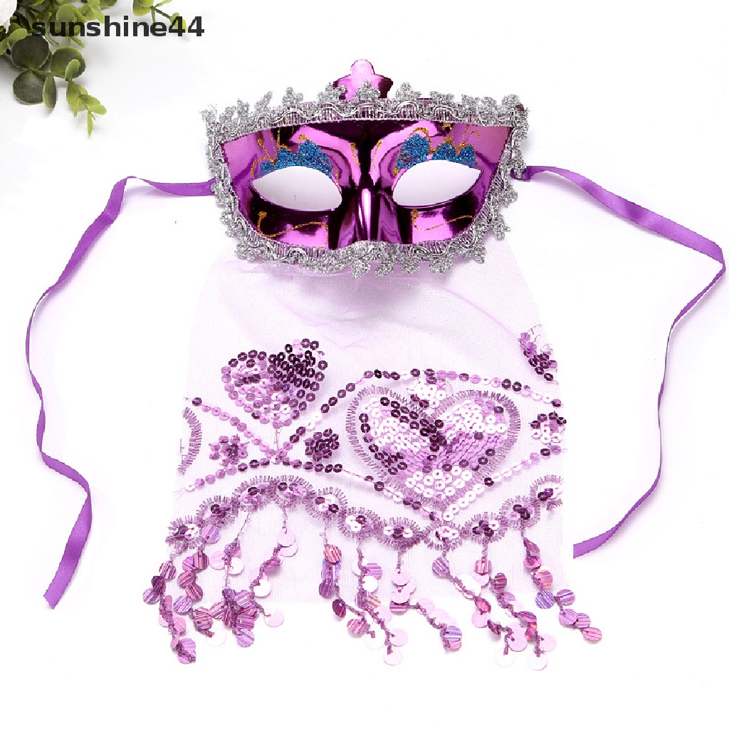 Sunshine Kostum Kerudung Masker Sexy Lady Dance Party Diamond Venetian Mask Cosplay Party ID