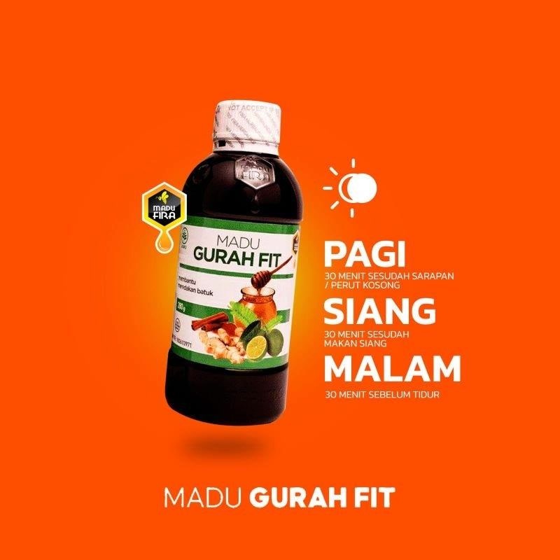 (Bisa COD) MADU GURAH FIT GURAHFIT [DISTRIBUTOR RESMI] OBAT BRONKHITIS BATUK ASMA FLU OBAT BATUK ORIGINAL ASLI