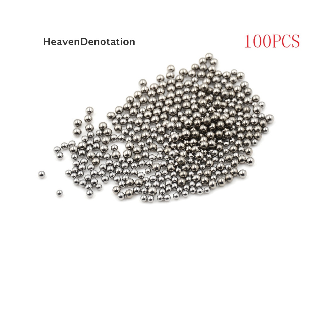 [HeavenDenotation] 100pcs Sepeda Pengganti Silver Tone Steel Bearing Ball4/4.5/5.5MM Dia HDV