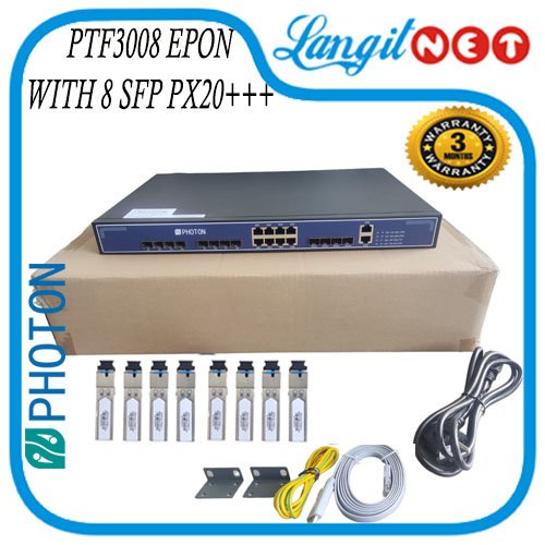 PHOTON PTF3008 L3 EPON OLT 8PON 8RJ45 8SFP PX20xxx