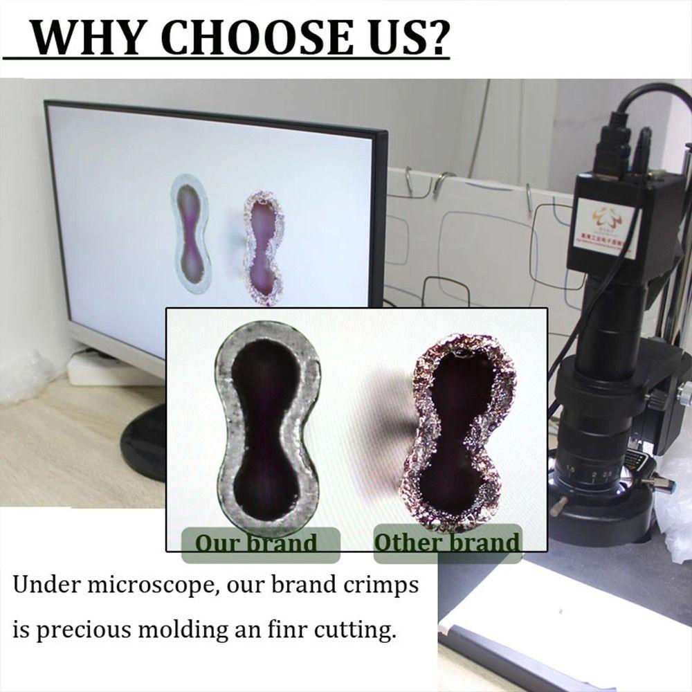 TOP 50pcs Tabung Kawat Pancing Portable Oval Carbon Tube Double Aluminium Tube