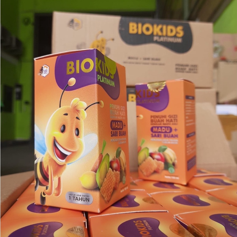 BIOKIDS BIO KIDS PLATINUM - Madu Plus Sari Buah 150gr ORIGINAL