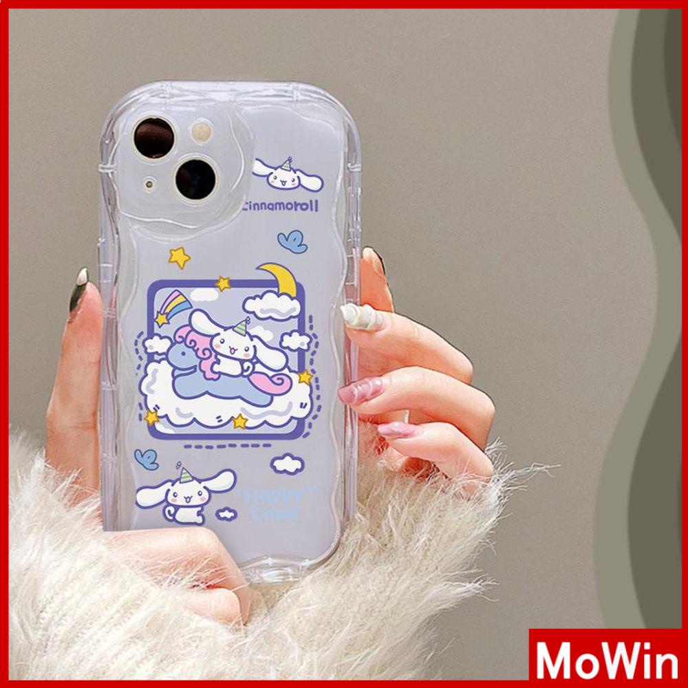 For iPhone 14 Pro Max iPhone Case 3D Curved Edge Wave Clear Case TPU Airbag Shockproof Camera Cover Cute Cartoon Compatible with iPhone 13 Pro max 12 Pro Max 11 xr xs max 7 Plus 8