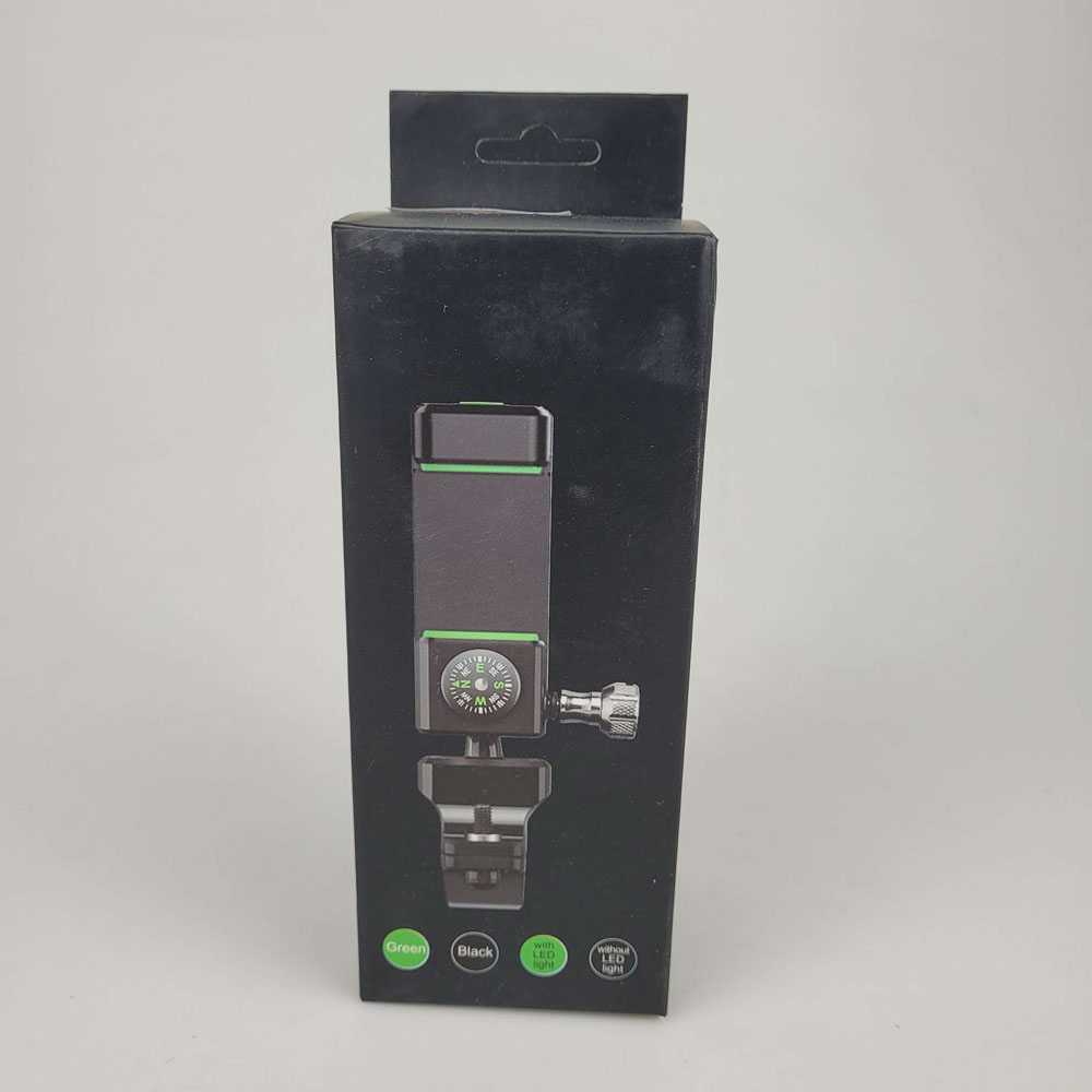 Holder  Smartphone Sepeda dengan Kompas dan Lampu LED - Q003