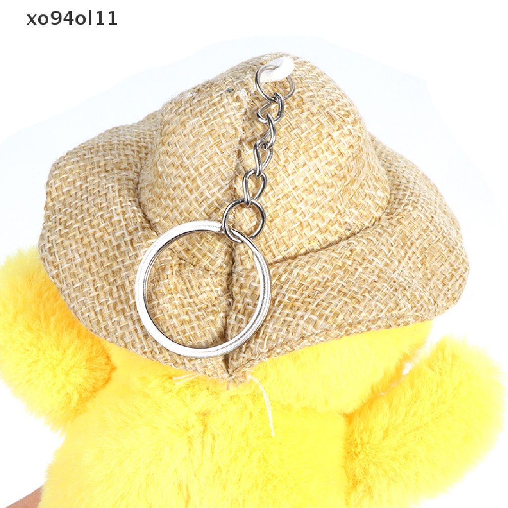 Xo 14 cm Duck Keychain Straw hat Ducks Boneka Bebek Liontin Boneka Mainan Empuk OL