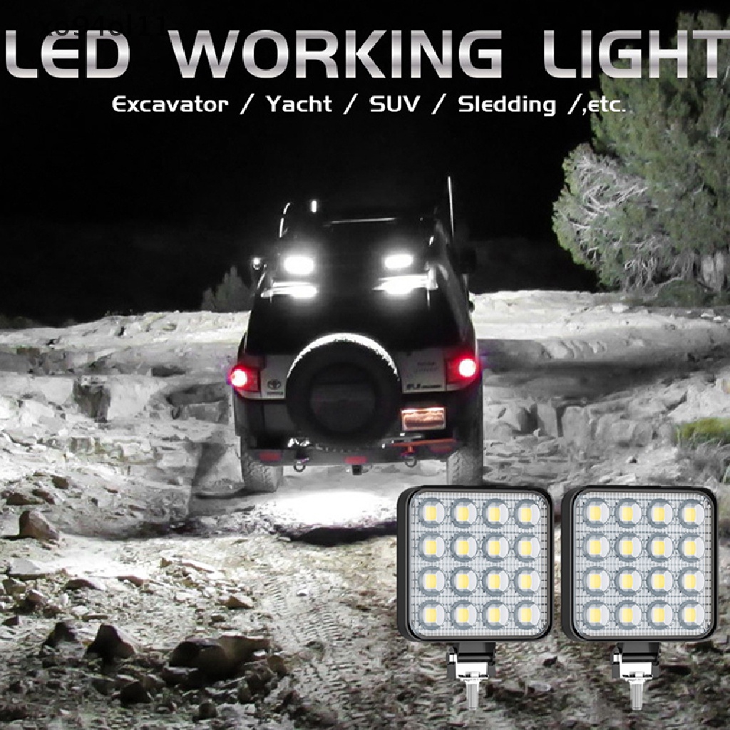 Xo Lampu Kerja LED Mobil 48w DC 12/24volt 6000K Putih Universal Truck Auto Bulbs OL