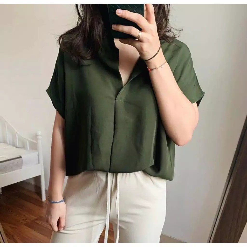 Blouse/blouse batwing/ blouse korean/ korean style Safro Batwing Blouse