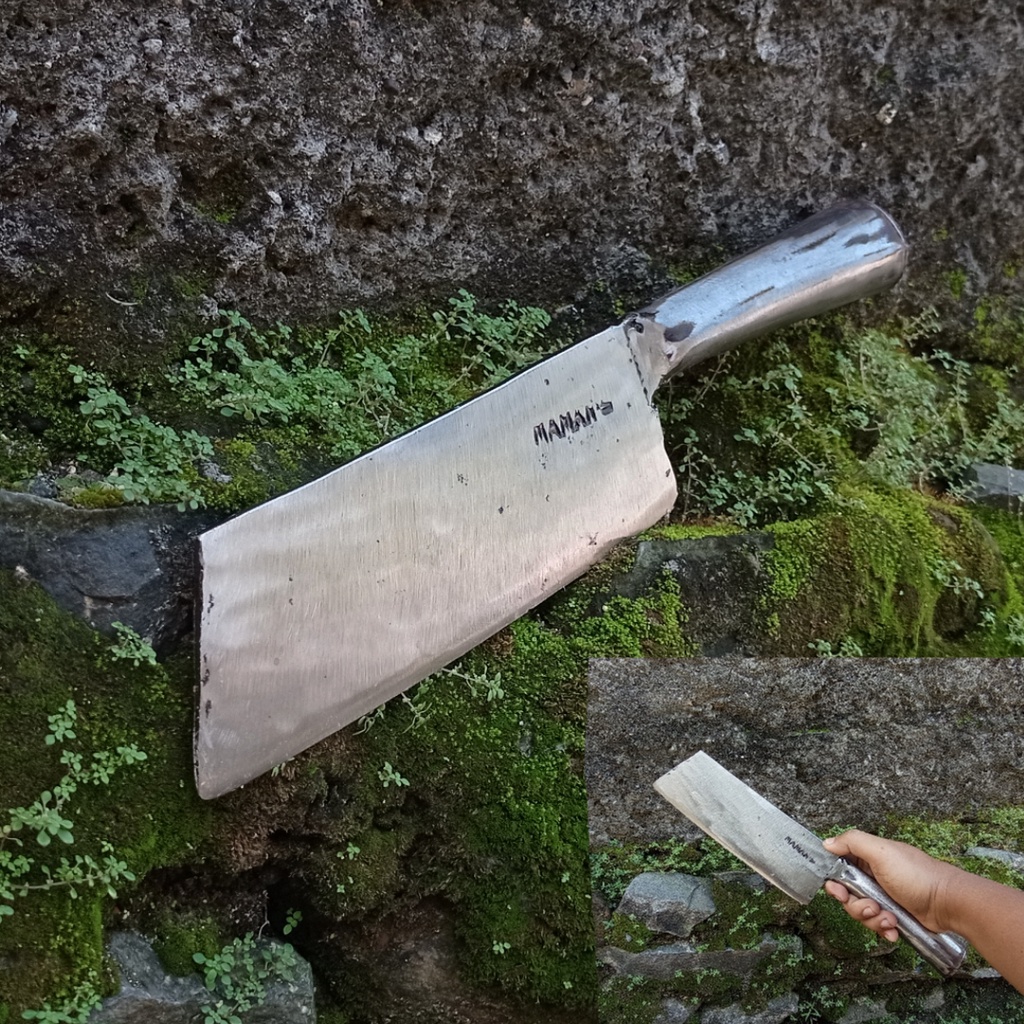 Pisau dapur besar tebal-pisau daging tajam bahan baja asli-pemotong daging hewan terlaris