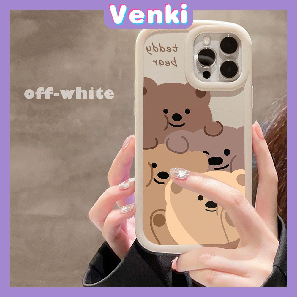 Case iPhone 11 Pro Max TPU Soft Case Frosted Bubble Case Black White Cute Cartoon Bears Camera Protection Shockproof For iPhone 14 13 12 11 Plus Pro Max 7 Plus X XR