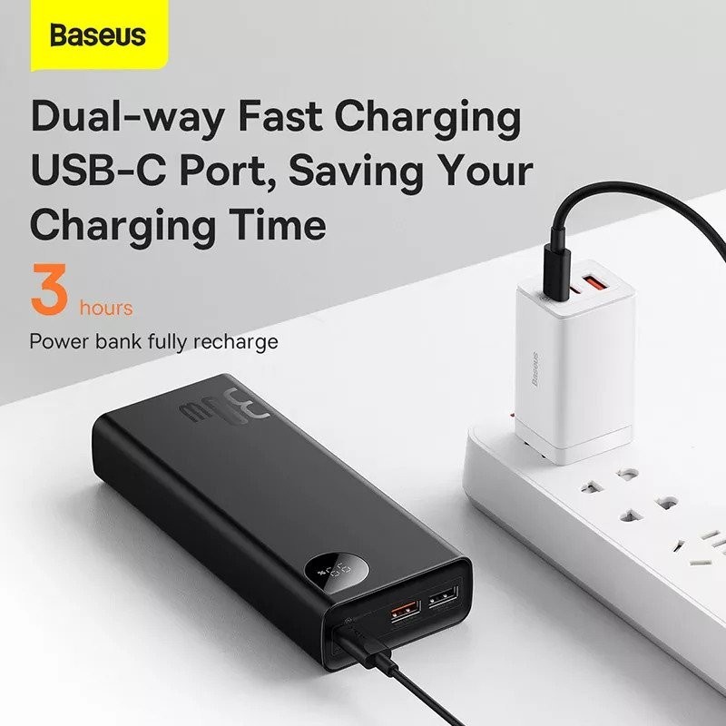 Baseus Adaman2 30W Fast Charging Power Bank Quick Charge Type C PD