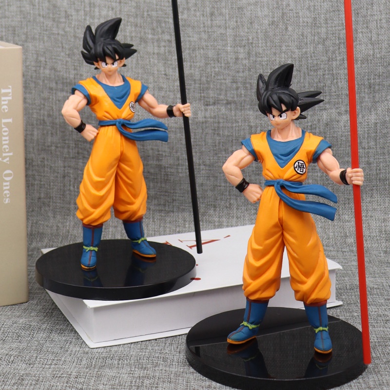 Anime Dragon Ball Z GOKU Action Figure 22 cm Demon Figurine Boneka Cewek Cowok Mainan Anak Dekorasi Kue Ulang Tahun