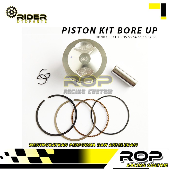 Seher Piston Kit Beat Karbu Bore Up 53 54 55 56 57 58