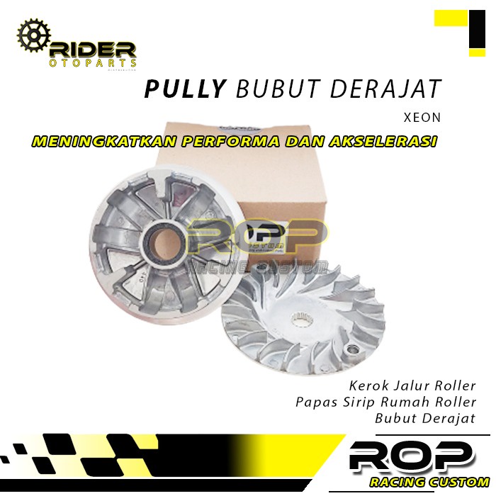 Upgrade Rumah Roller Racing Set Pully Xeon Bubut Derajat