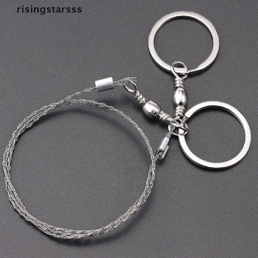 Rsid Span-new Wire Saw Gergaji Saku Gergaji Survival Darurat Ringan Tahan Lama Dengan Pegangan Yang Dapat Diputar Camping Hiking Hung Peralatan Jelly