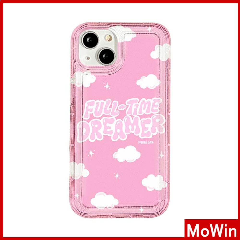 For iPhone 14 Pro Max iPhone Case Clear Case TPU Soft Case Airbag Shockproof Protection Camera Cute Pink Clouds Compatible with iPhone 13 Pro Max iPhone 12 Pro Max 11 7Plus XR xs