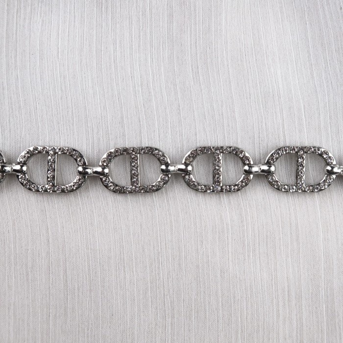 Rantai Mewah Branded Ikat Pinggang dan Aksesoris Gelang Kalung Cantik Dior Rhinestone | Istana Kanci