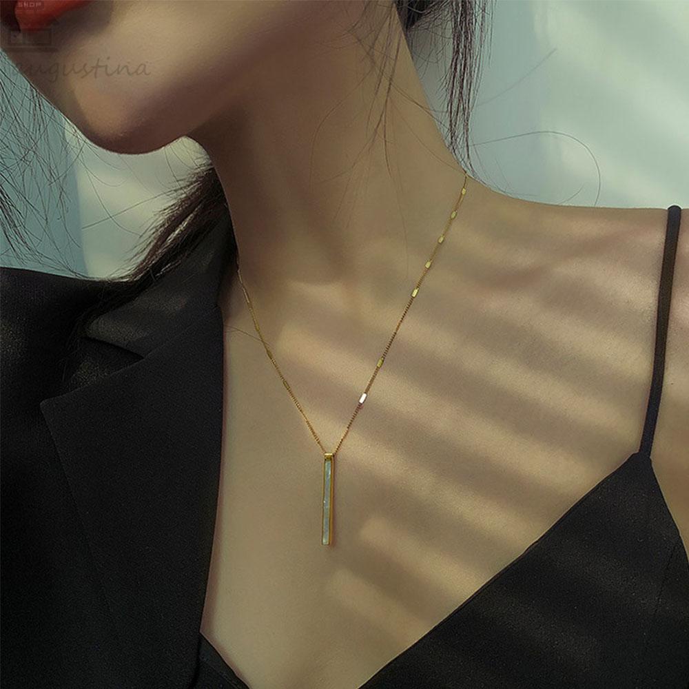 Agustina Kalung Wanita Fashion Shell Indah Choker Sederhana Perhiasan Wanita