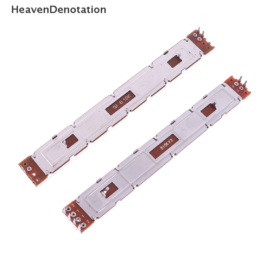 [HeavenDenotation] 128mm Mixer Fader B10K Single Dan Dual Channel B103 Potensiometer Sliding Lurus Panjang Total 12.8cm Tak100 HDV