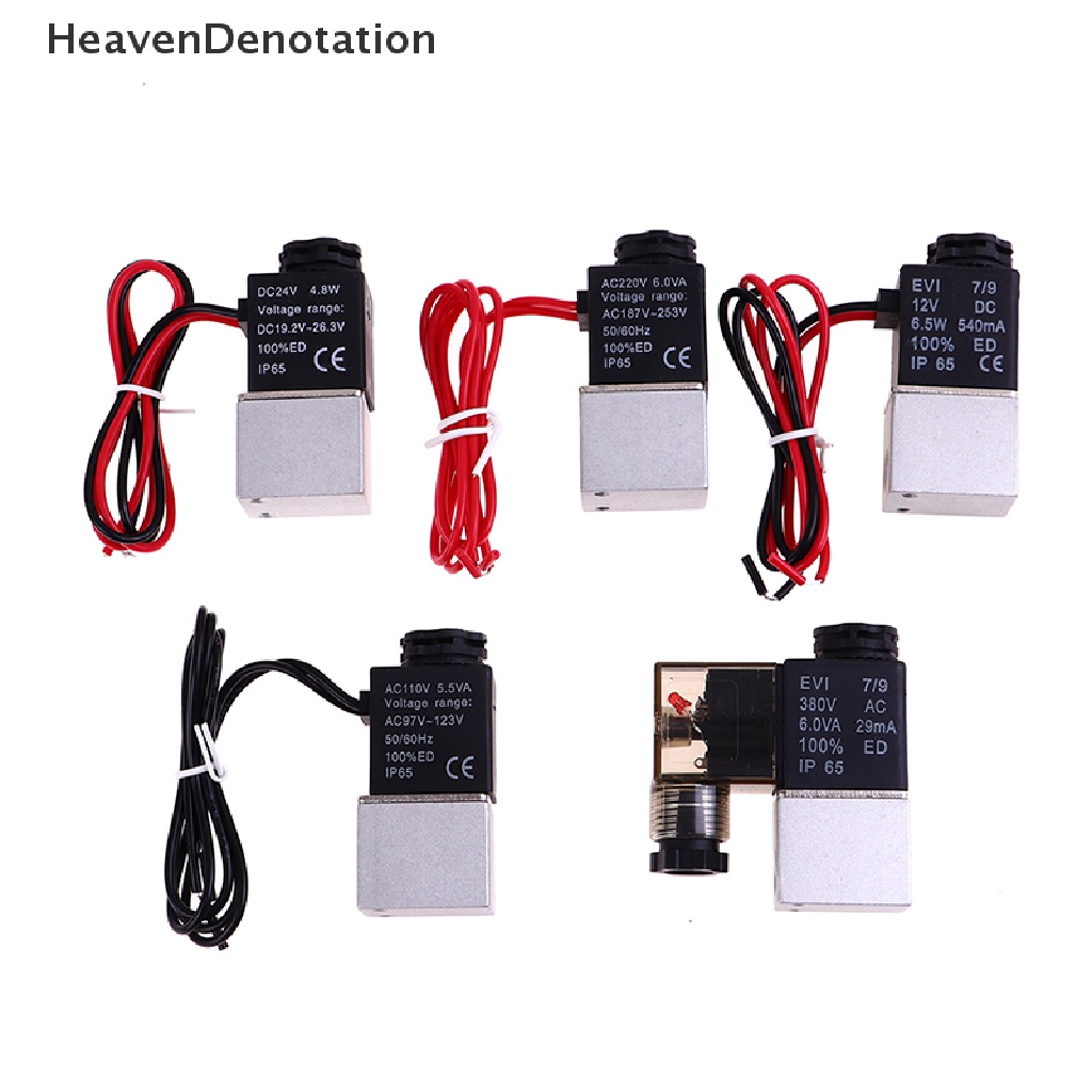[Denotasi Surga] 12V 24V 110V 220V 380V Solenoid Valve1Per8 &quot;2Arah Direct-acg Pneumatic Valves HDV
