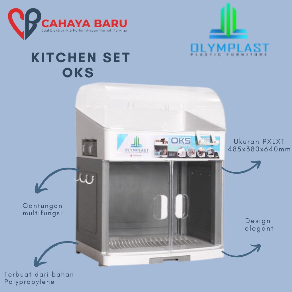 OLYMPLAST RAK PIRING PLASTIK - LEMARI PIRING PLASTIK - OKS