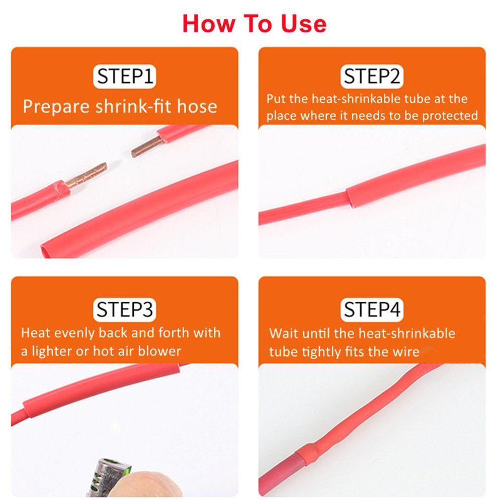 Chookyy 5Meter Heat Shrink Tube Tahan Air Dengan Double Wall Diameter 1.6mm-19.1mm 3:1