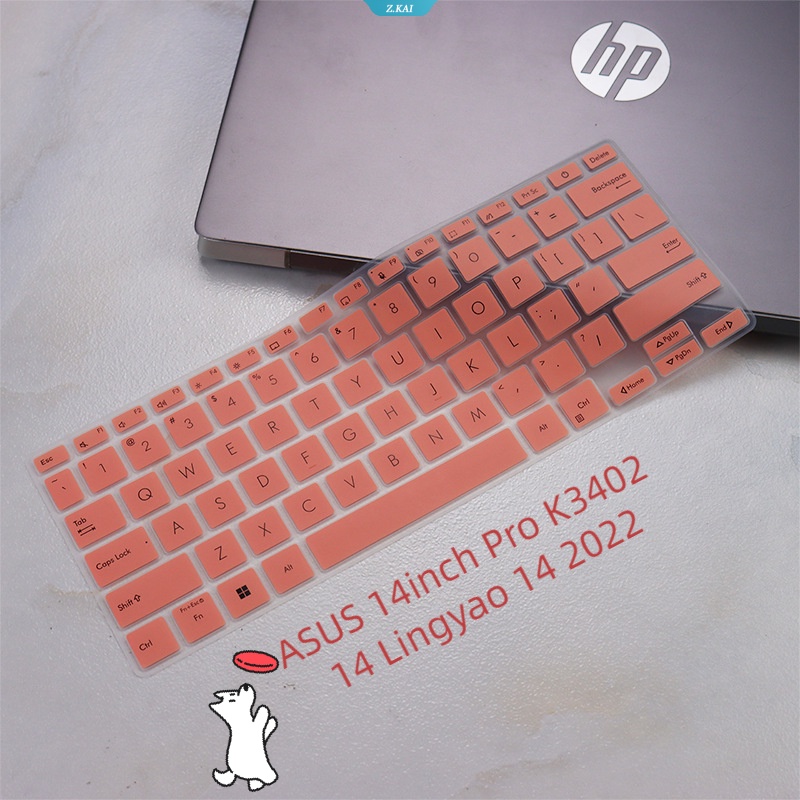 Komputer ASUS 14inch Pro K3402 Peerless 14lingyao 14 2022 Keyboard Cover Sarung Pelindung Silikon Anti Air [ZK]