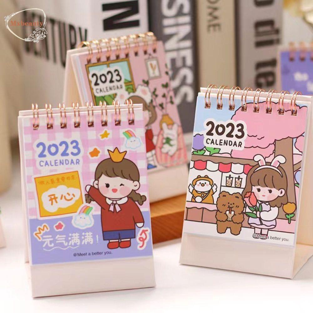 Mxbeauty Kalender Meja Kawaii Lucu Hadiah Memo Pads Kartun Korea