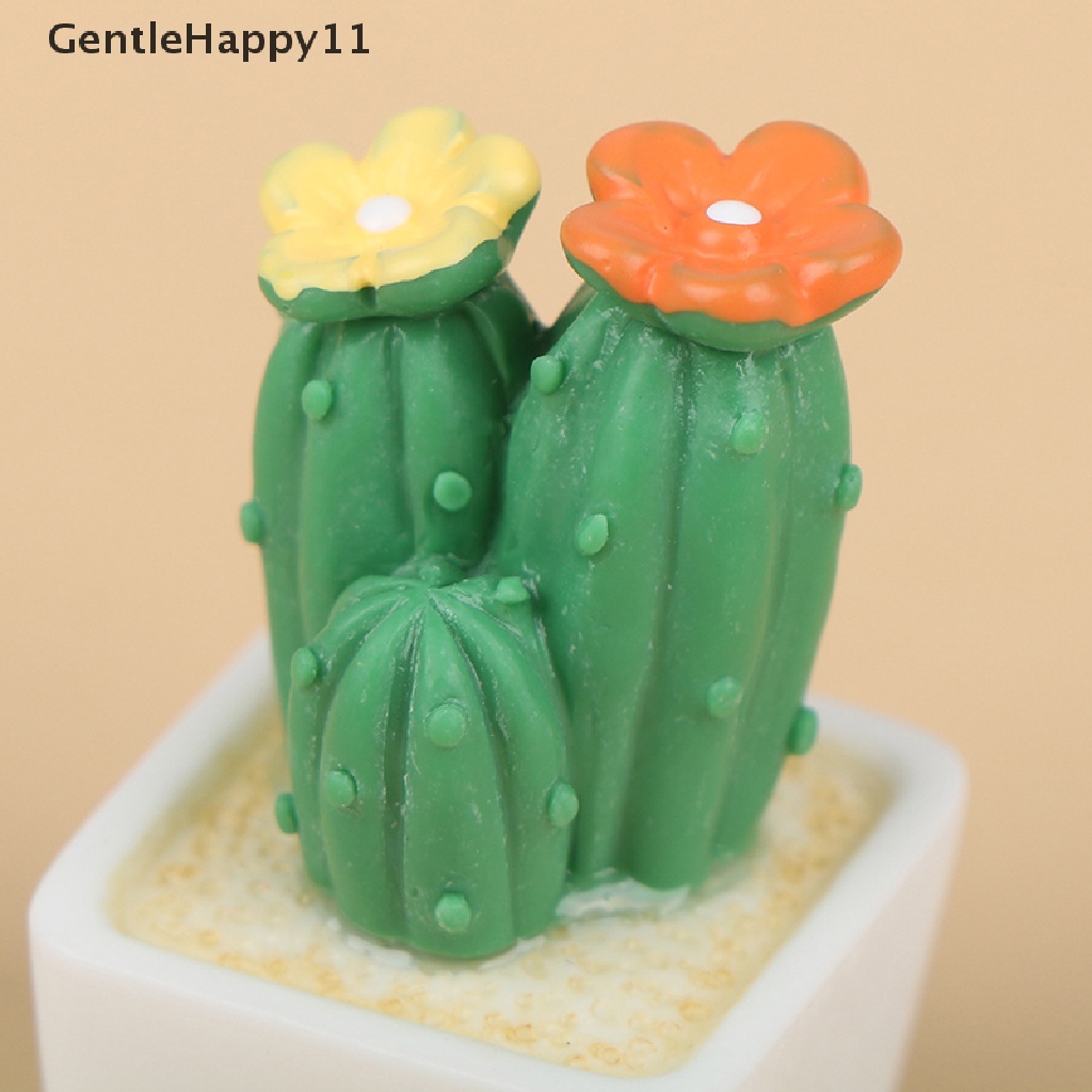 Gentlehappy 1pc Resin Mobil Kaktus Pot Kelinci Ornamen Aksesoris Konsol Tengah Mobil id