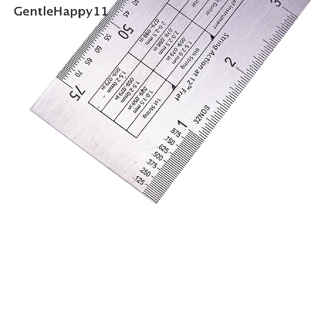 Gentlehappy Steel String Action Gauge Ruler Guide Setup Pengukur Luthier Untuk Gitar Bass id