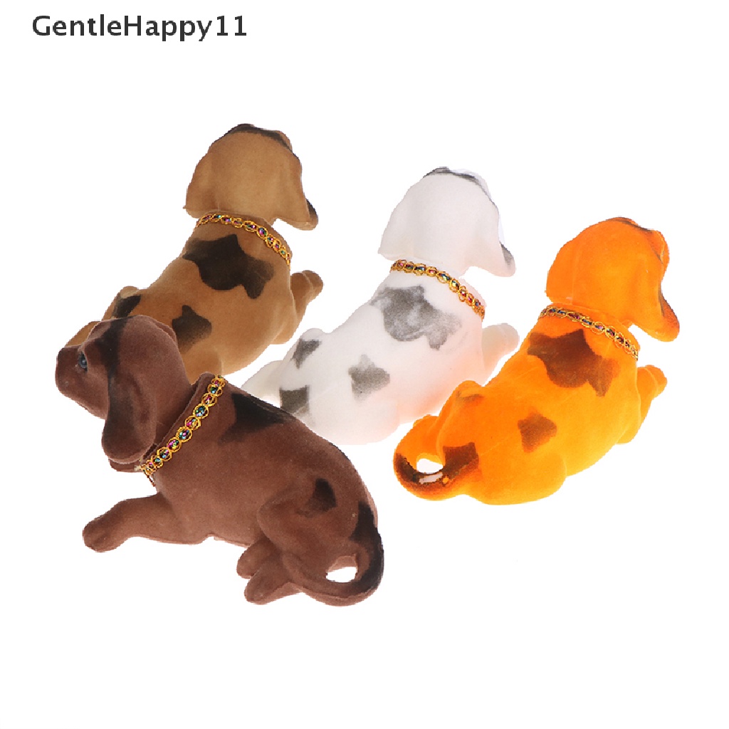 Gentlehappy Ornamen Mobil Goyang Kepala Anjing Mobil Dashboard Mainan Nodding Puppy Auto Interior id