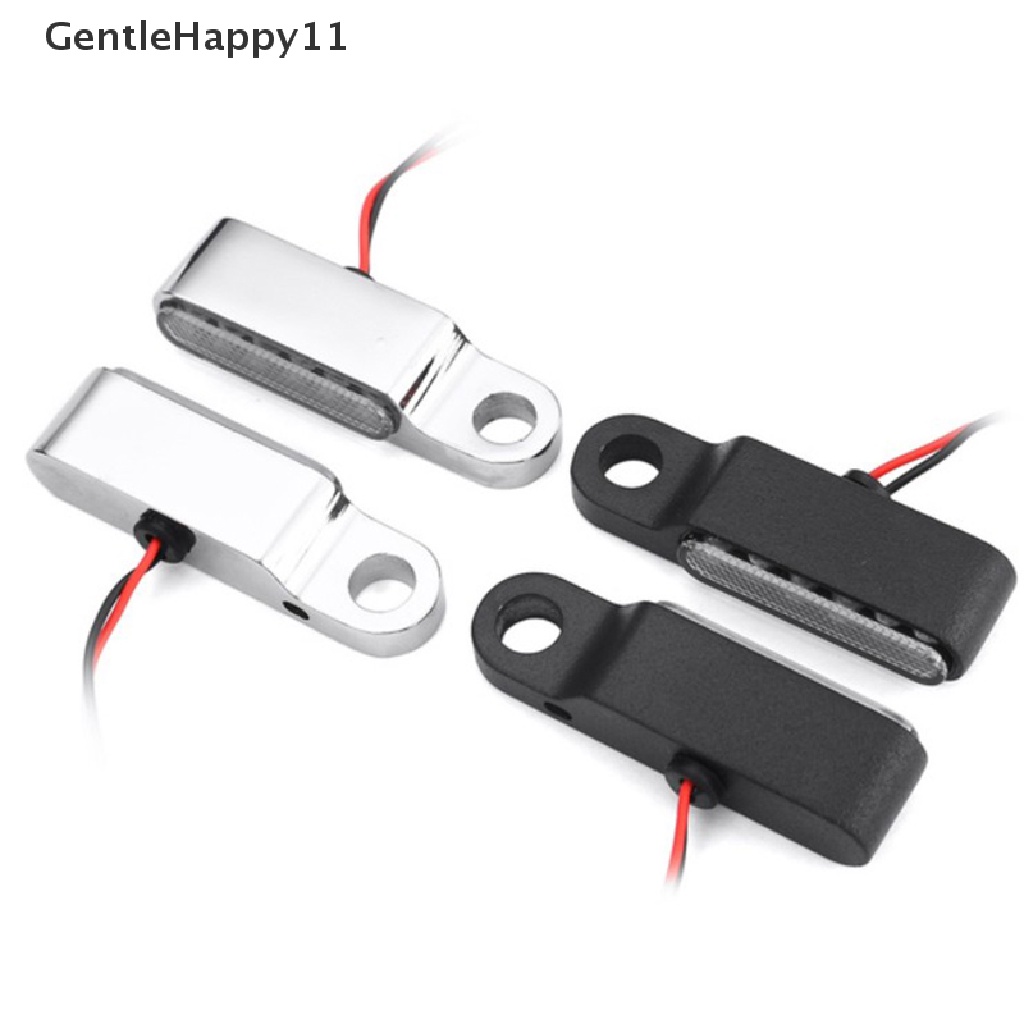 Gentlehappy 2pcs6/3LED Indikator Sein Sepeda Motor Lampu Stang Dudukan Lampu Rem id